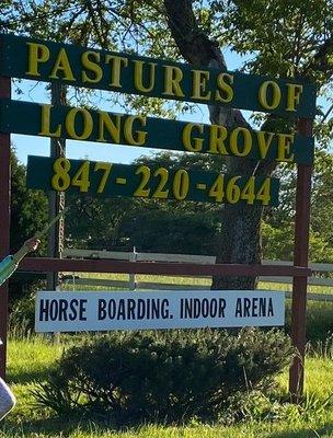 Horse boarding and riding barn.