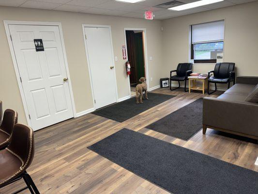 Reception Area looking at back door