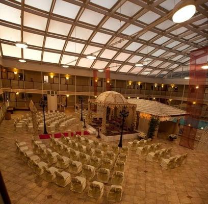 Atrium Wedding Set up