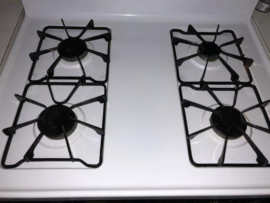 Cleaned stove