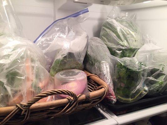 More greens in the fridge...