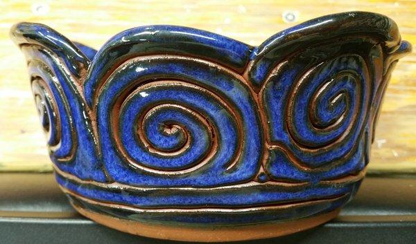 stoneware clay coil bowl