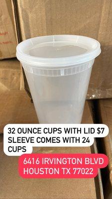 32 oz clear cups for hot food