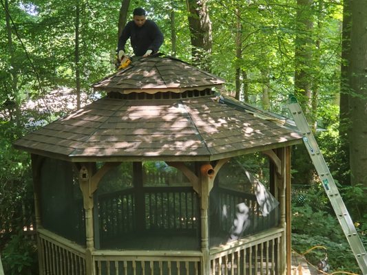 New gazebo roof