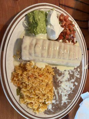 Chicken Chimichanga Lunch Special