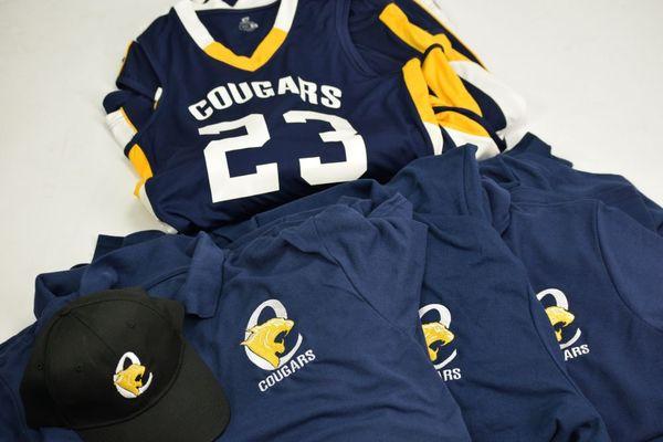 Shout out to the cougar basketball team for swinging by and picking up some fresh swag!