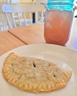 Huckleberry Hand Pie with Huckleberry Lemonade