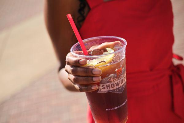 Photoshoot to promote Ice tea contest