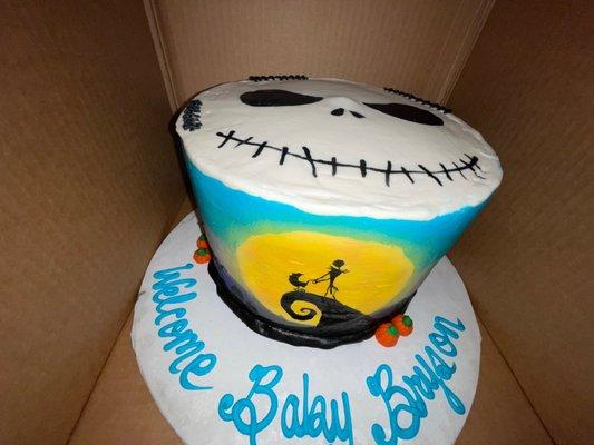 Celebration Cake "Halloween themed baby shower"