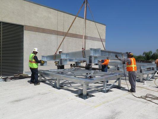 Los Angles County Dept of Health Service clinic chillers installation