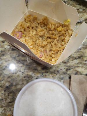 Ham fried rice