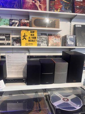 They sell plenty of speakers for your record player and gives you great info on all of them and how it works