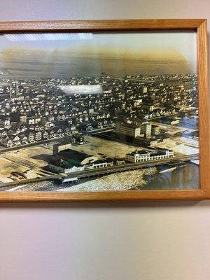 Old picture of where the hotel now stands