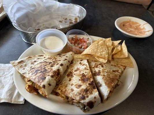 Chicken quesadillas