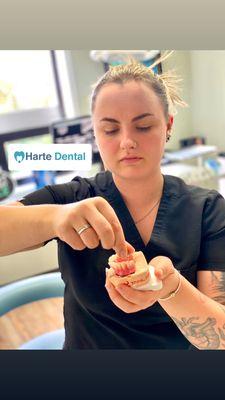 Harte Dental Team members have high attention to detail!