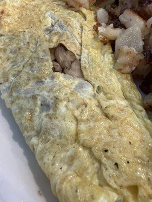 Mushroom and Cheese Omelette