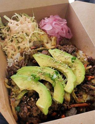 Rice bowl with avocado