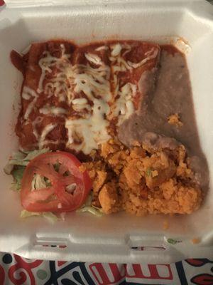 Order of cheese enchiladas