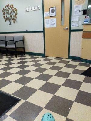 Inside waiting room.