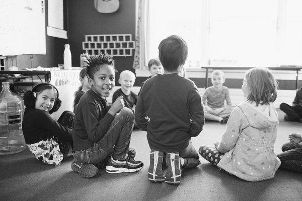 Second grade circle time.