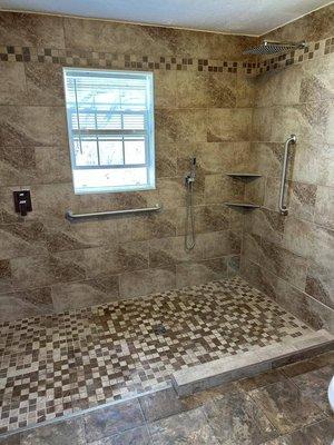 Custom shower/bathrooms