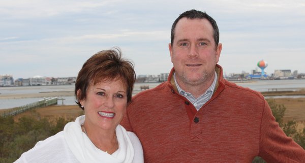 Mary Ann Jordan and her son; Mike Ward