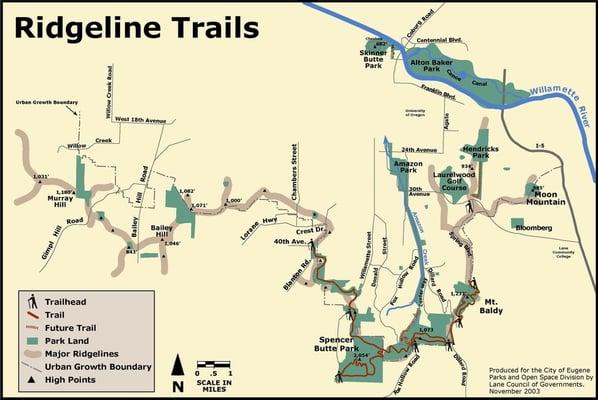 map of the trails