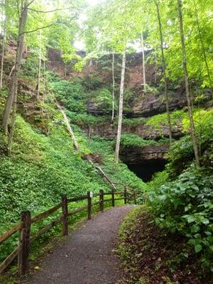 The cave entrance