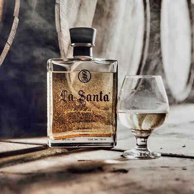 Tequila La Santa 24k gold añejo cristalino