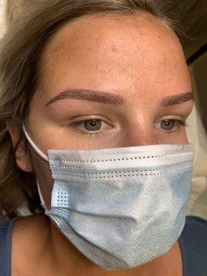 Microblading first session.