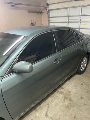 After tinting the Camry!