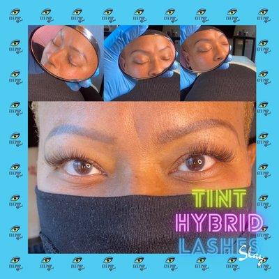 Brow POP Wax and Tint, POP Hybrid Set Lash extensions