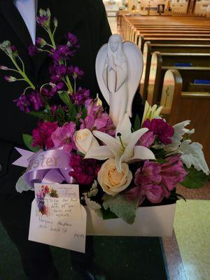 ANGEL GRACE in purples, white, and pink colors. Colors follow customer preferences.