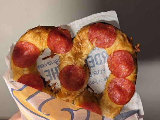 Pepperoni pretzel