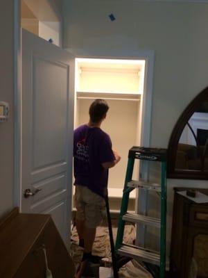 Coat Closet Make Over in Progress