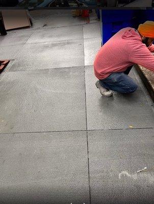 Installing Concret Sidewalk Manhattan NYC