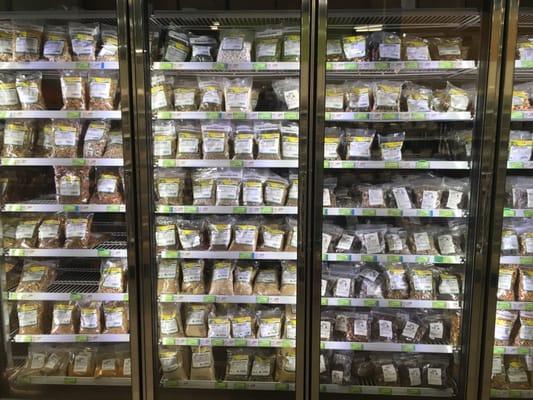 Refrigerated nut selection