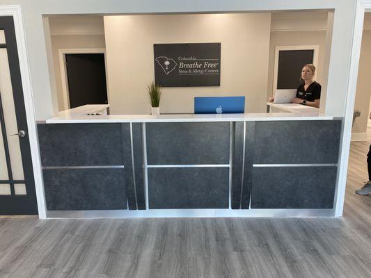 Reception desk