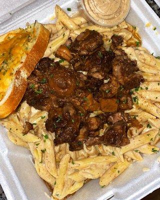 Oxtail rasta pasta