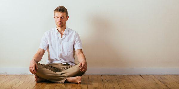 Rob's mind & body training includes mindfulness and meditation