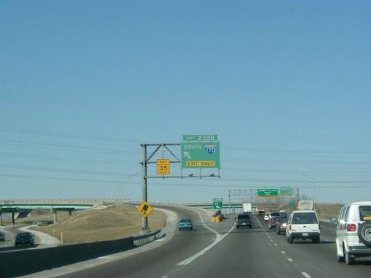 Interstate 70 at Interstate 170 south exit - Bel Ridge, Missouri, 1999