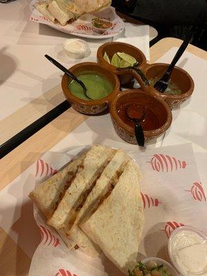 Al pastor quesadillas