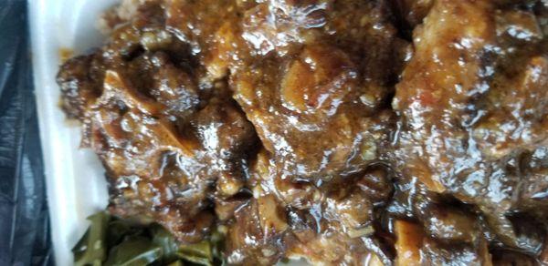 Close up on the oxtail