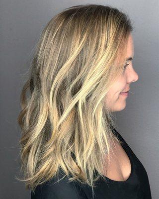 Natural sunkissed balayage and haircut