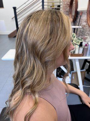 Balayage and haircut