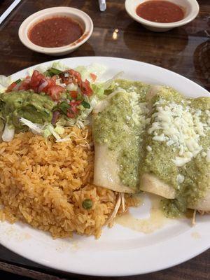 Chicken enchiladas