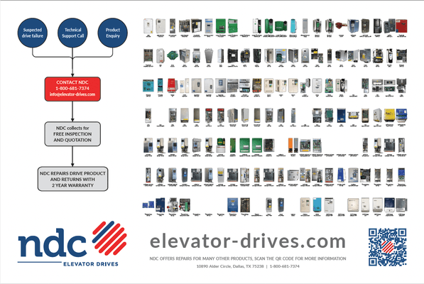 WE SERVICE ALL TYPES OF ELEVATOR DRIVES