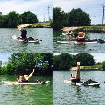 Pilates Mat Routine on SUP @ Town Lake!