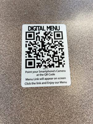 Digital Menu