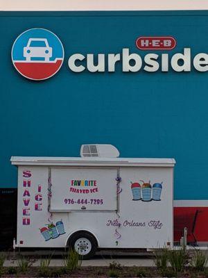 When it's hot, this is the spot! FAVORITE Shaved Ice in Huntsville HEB parking lot